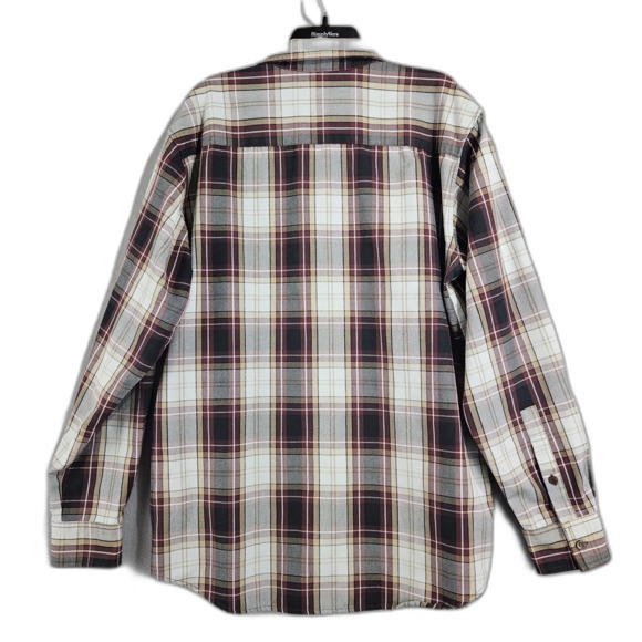 BURTON Dry Ride XL Thick Cotton Plaid Button Up Casual Men's Shirt Gorpcore - Picture 3 of 6